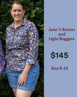 Jane 1/2 Button + Light Ruggers