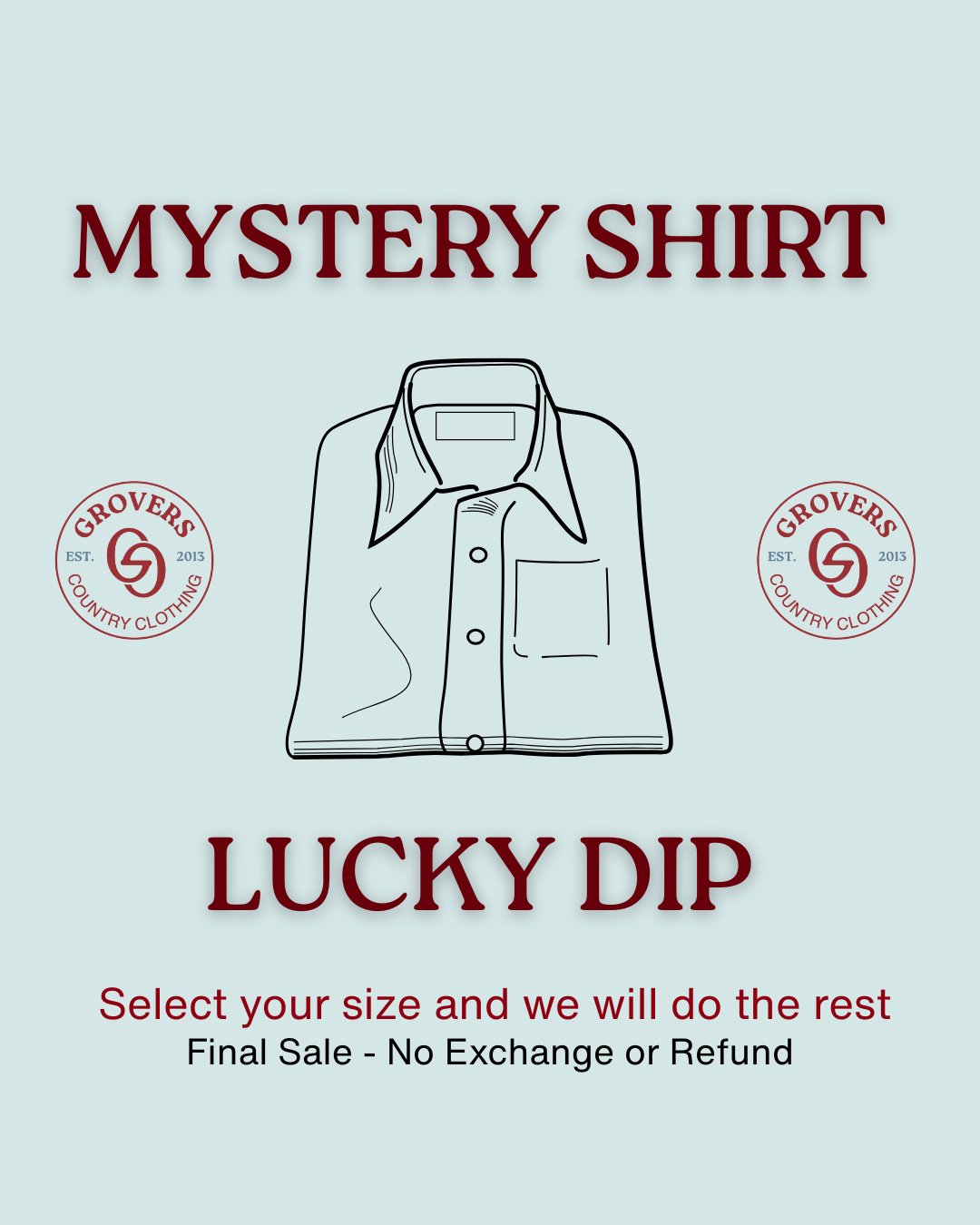 Mens Black Friday Mystery Shirt Offer