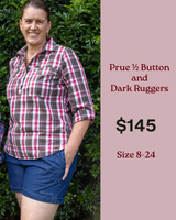 Prue 1/2 Button + Dark Ruggers