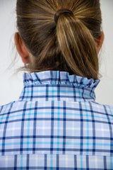 Alana - Long Sleeve Collared Shirt WITH Ruffles