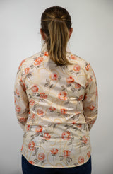 Annabella - Collared Long Sleeve Cotton Shirt
