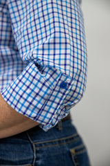 Kim - Collared Long Sleeve Cotton Shirt