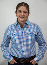 Kim - Collared Long Sleeve Cotton Shirt