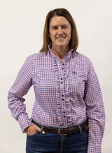 Petrina - Long Sleeve Collared Shirt WITH Ruffles