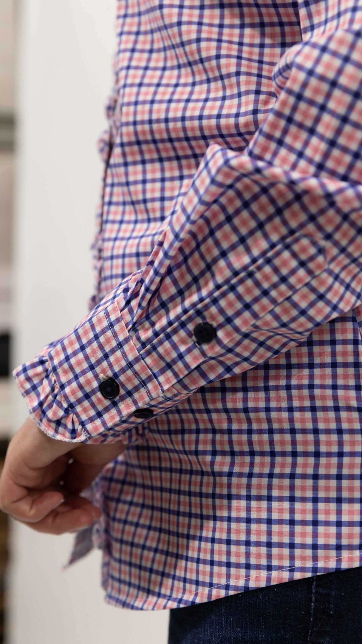 Petrina - Long Sleeve Collared Shirt WITH Ruffles