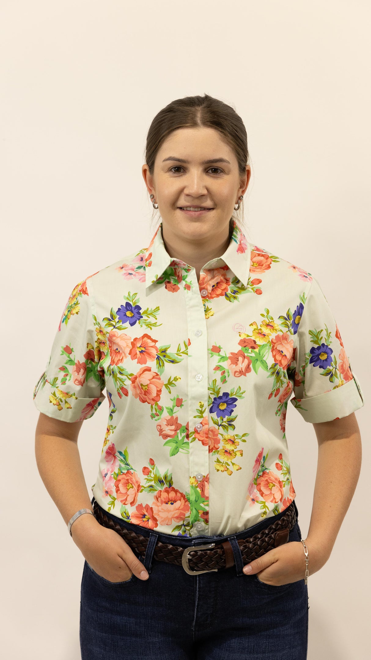 Maryanne - SHORT Sleeve Cotton Shirt