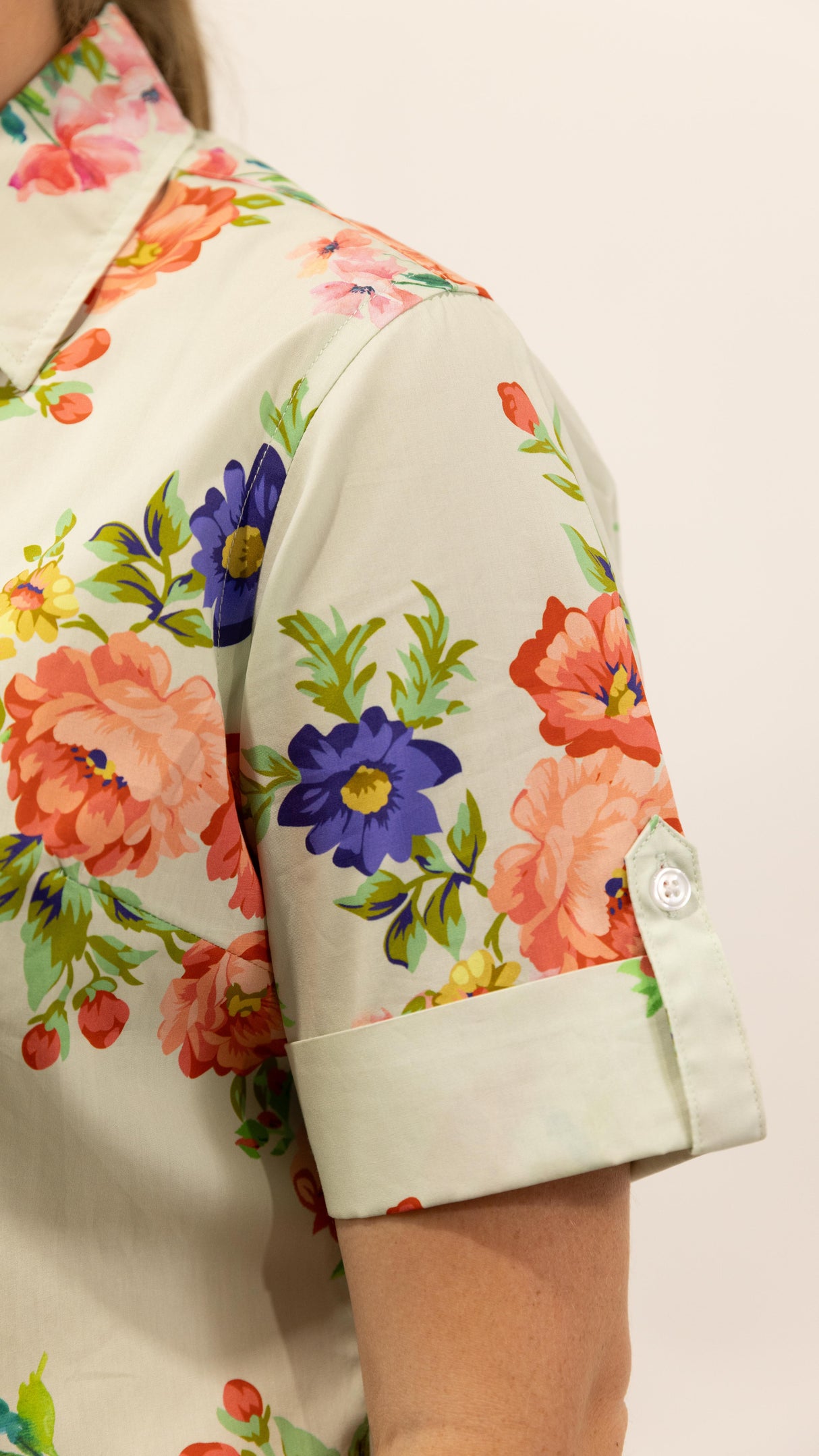 Maryanne - SHORT Sleeve Cotton Shirt