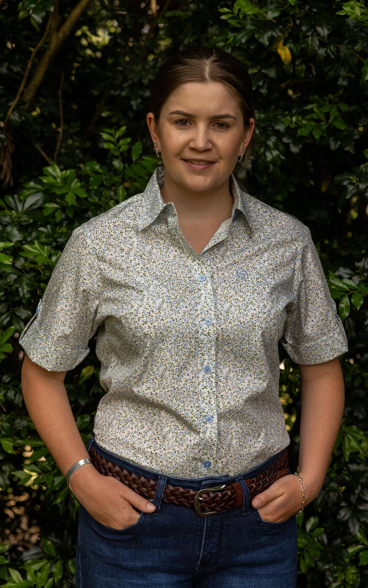 Amelia - SHORT Sleeve Cotton Shirt