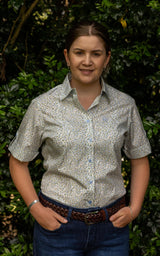 Amelia - SHORT Sleeve Cotton Shirt