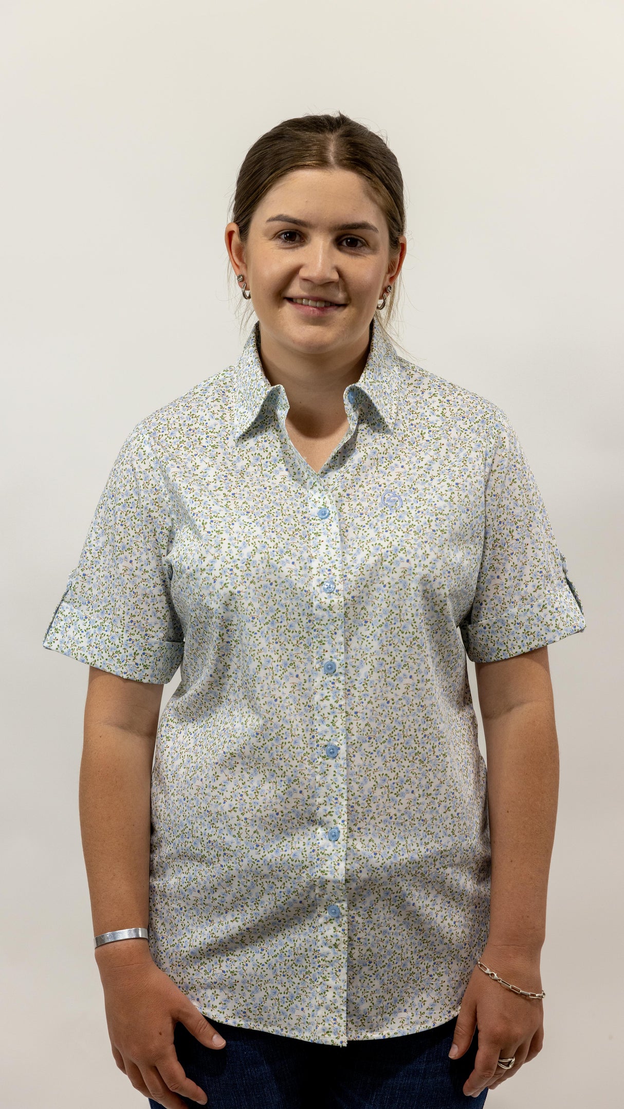 Amelia - SHORT Sleeve Cotton Shirt