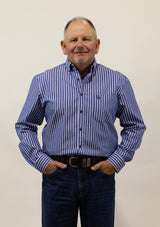 Robbie - Mens Long Sleeve Cotton Dress Shirt