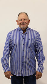 Robbie - Mens Long Sleeve Cotton Dress Shirt