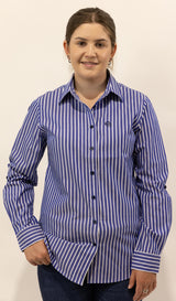 Rachel - Collared Long Sleeve Cotton Shirt