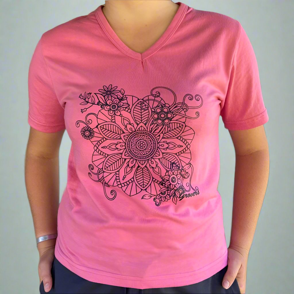 Pink T-Shirt with Mandala