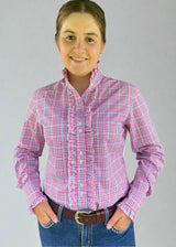 Addison - Long Sleeve Collared Shirt WITH Ruffles