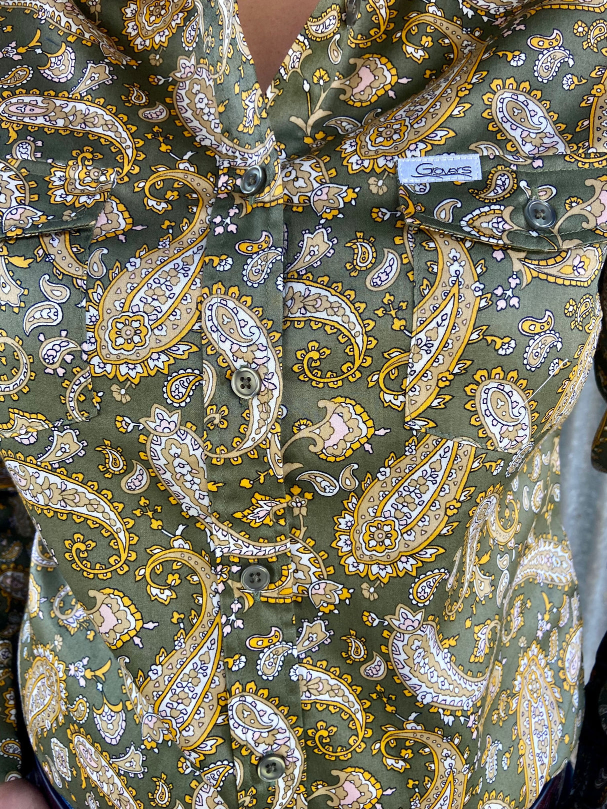 Taylor - Long Sleeve Paisley Cotton Shirt